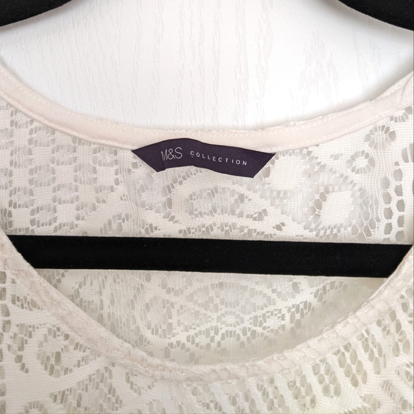 Cream Tasseled Poncho Cover up - Picture 5 of 8